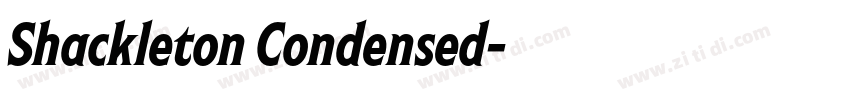 Shackleton Condensed字体转换
